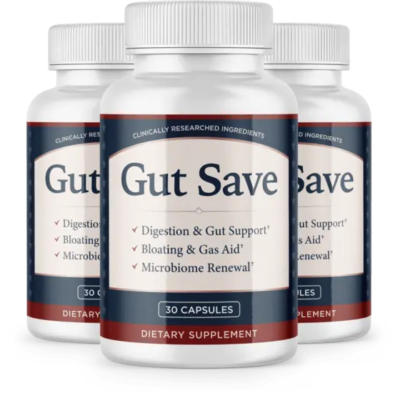 Three bottles of Gut Save