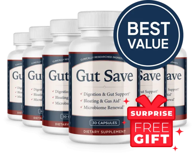 Six bottles of Gut Save